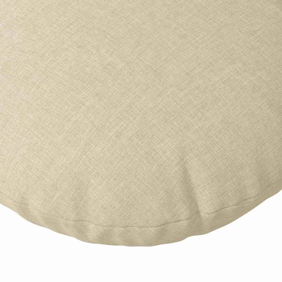 Coussins de siège 2 pcs Crème Ø50 x 19 cm tissu - 7