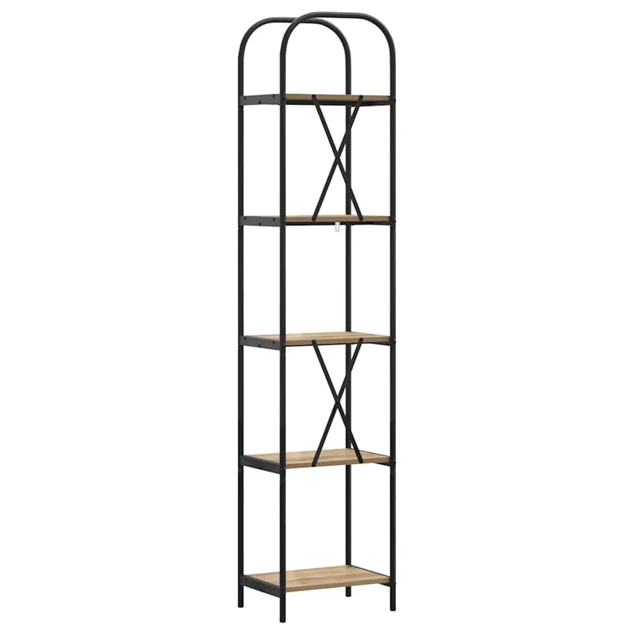Étagère 5 niveaux 40 x 30 x 183 cm Bois d'ingénierie - 7