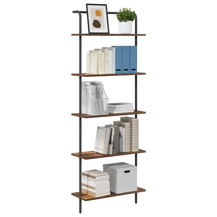 Étagère Chêne fumé 60 x 24 x 168 cm Bois d'ingénierie - 3