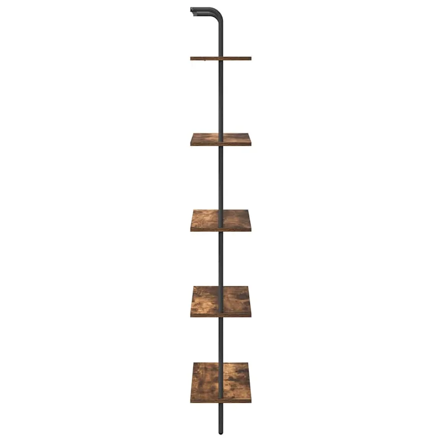 Étagère Chêne fumé 60 x 24 x 168 cm Bois d'ingénierie - 6