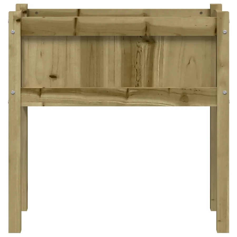 Jardinières 2 pcs avec pieds bois de pin imprégné - 5