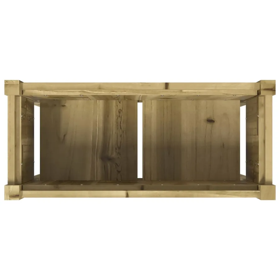 Jardinières 2 pcs avec pieds bois de pin imprégné - 8