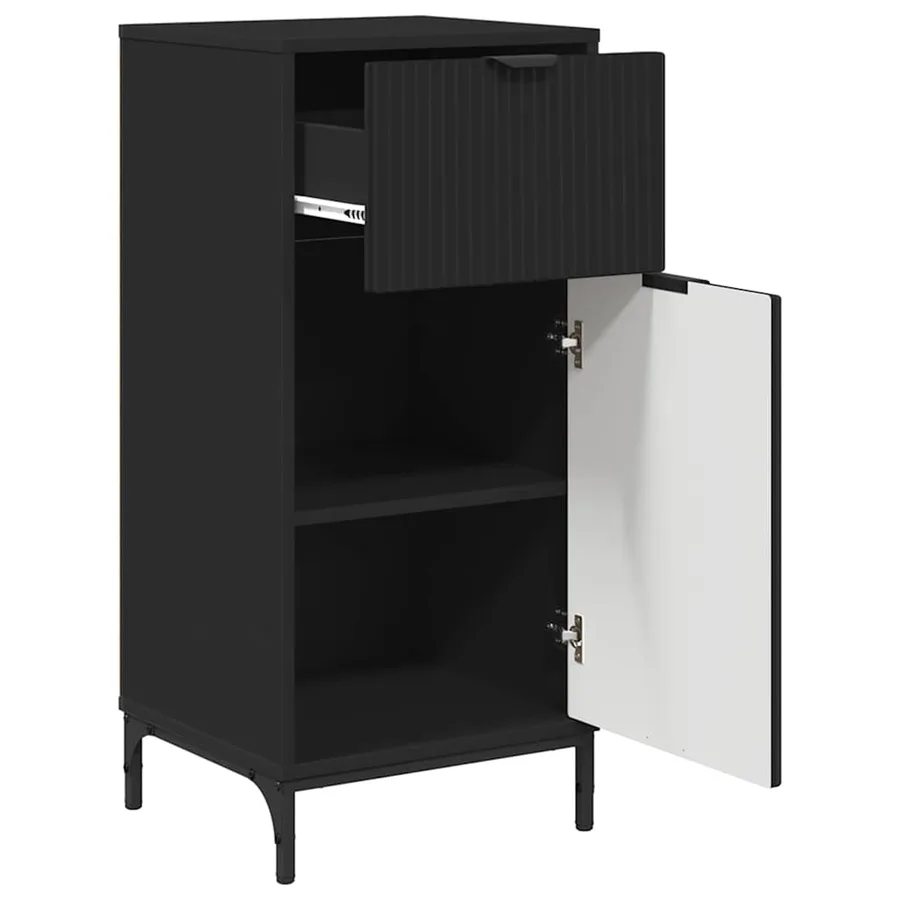 Ensemble de mobilier de salle de bain avec tiroir 3 pcs Noir - 6