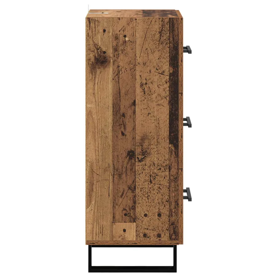 Buffet Bois Ancien 34,5 x 34 x 90 cm Bois d'ingénierie et fer - 7