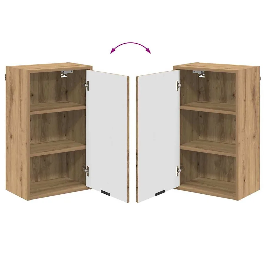Ensemble de mobilier de salle de bain 3 pc Chêne artisanal - 13