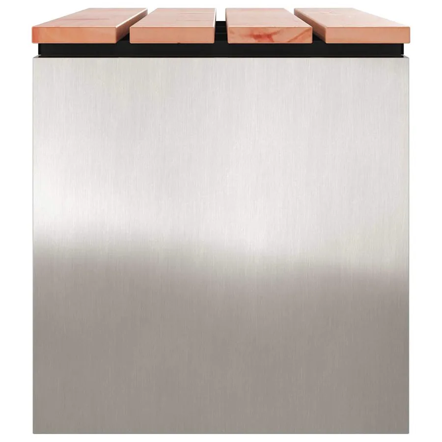 Banc de jardin Argent 80 x 40 x 43 cm Acier inoxydable - 5