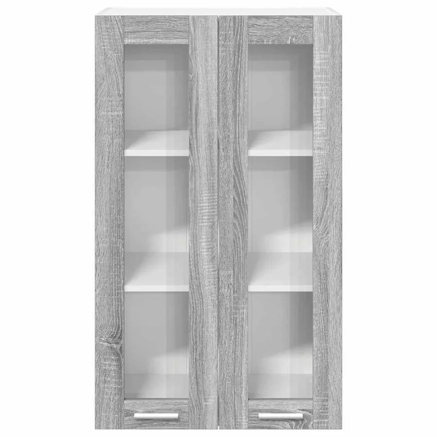 Armoire suspendue avec stockage Gris Sonoma 60 x 31 x 100 cm - 6