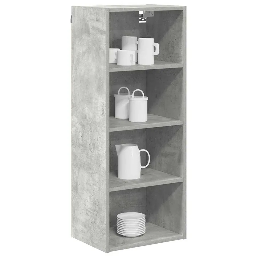 Armoire suspendue avec stockage Gris béton 40 x 29,5 x 100 cm - 3
