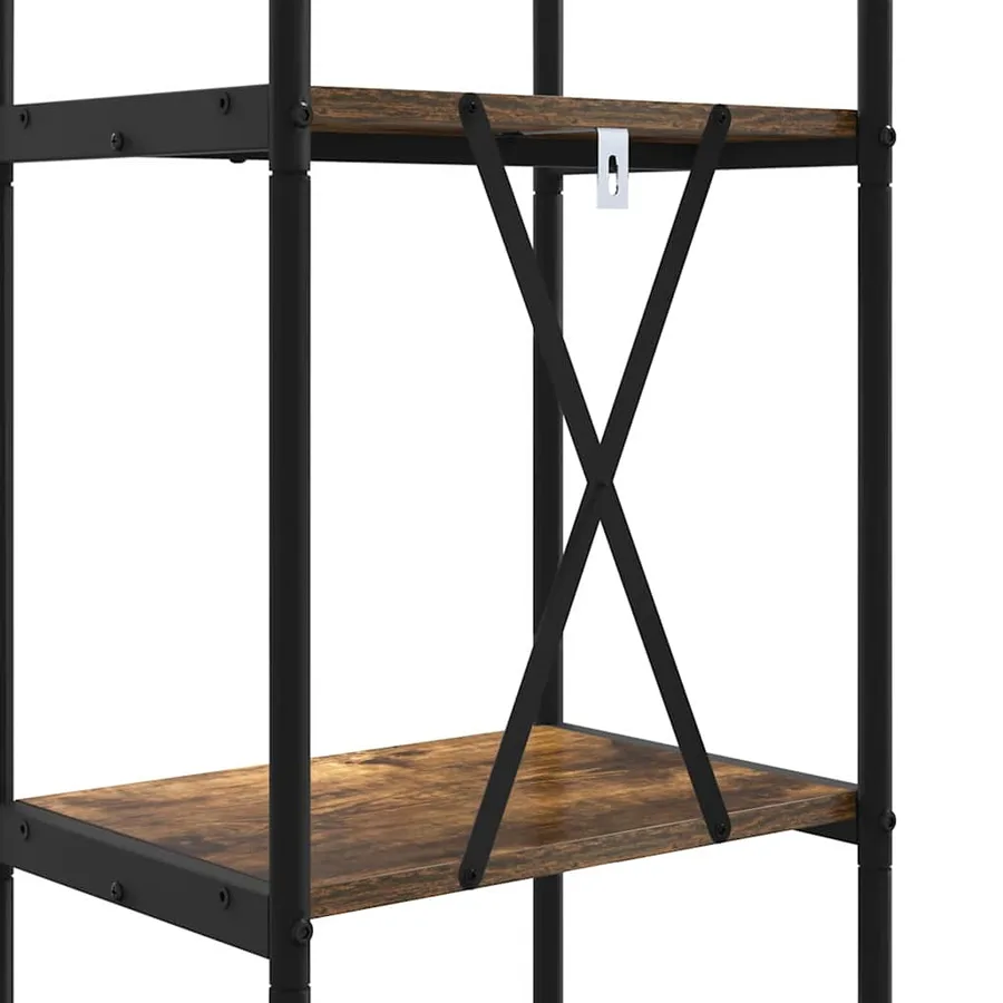 Étagère Chêne fumé 40 x 30 x 146 cm Bois d'ingénierie - 9