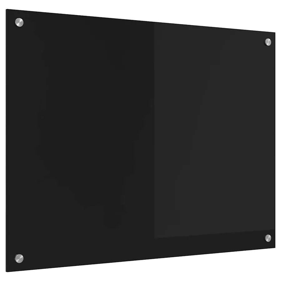 Crédence de cuisine Noir 80 x 60 cm verre trempé - 2