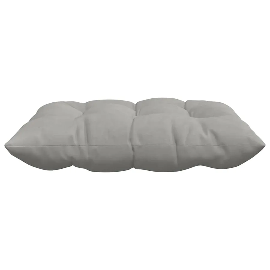 Coussins de siège 4 pcs Gris clair 40 x 40 x 6 cm Microfibre - 6