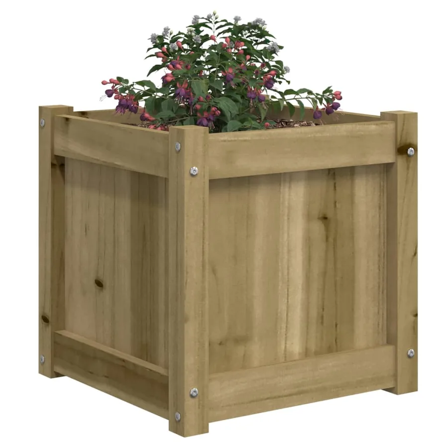 Jardinières 2 pcs bois de pin imprégné - 4
