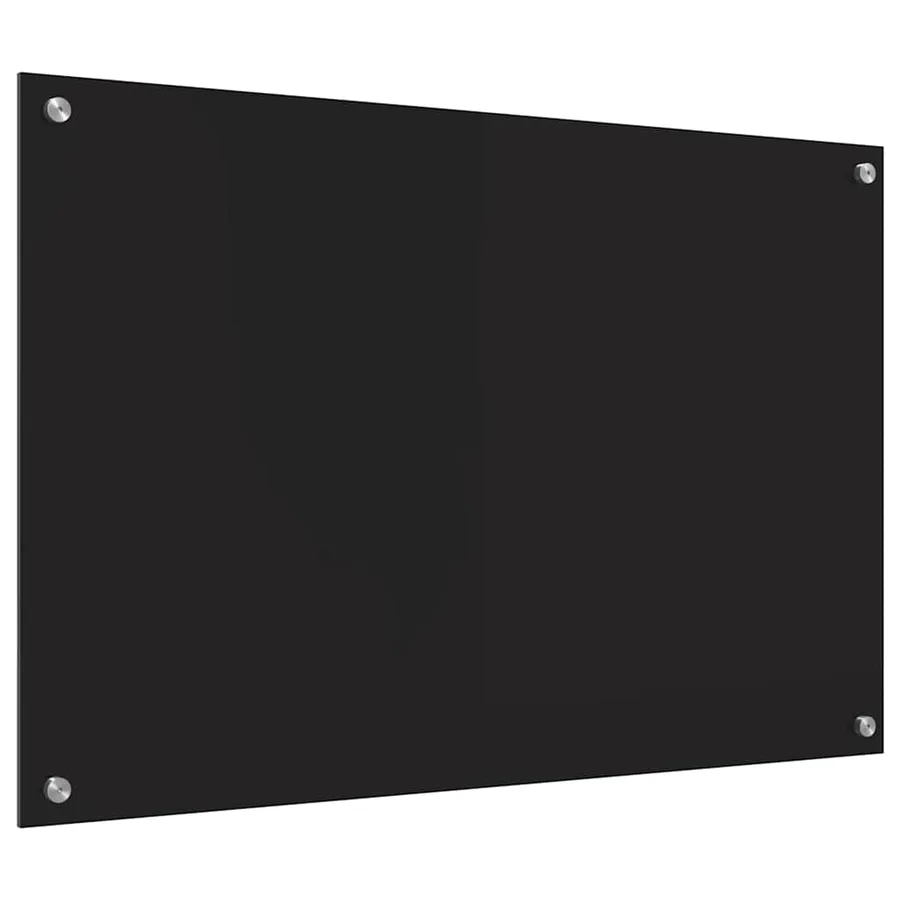 Crédence de cuisine Noir 90 x 60 cm verre trempé - 6