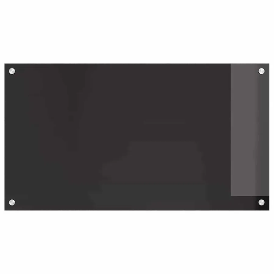 Crédence de cuisine 2 pcs Noir 90 x 50 cm verre trempé - 4