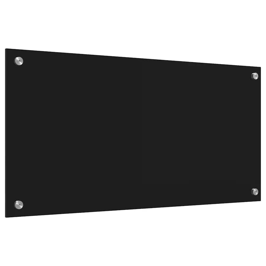 Crédence de cuisine Noir 80 x 40 cm verre trempé - 6
