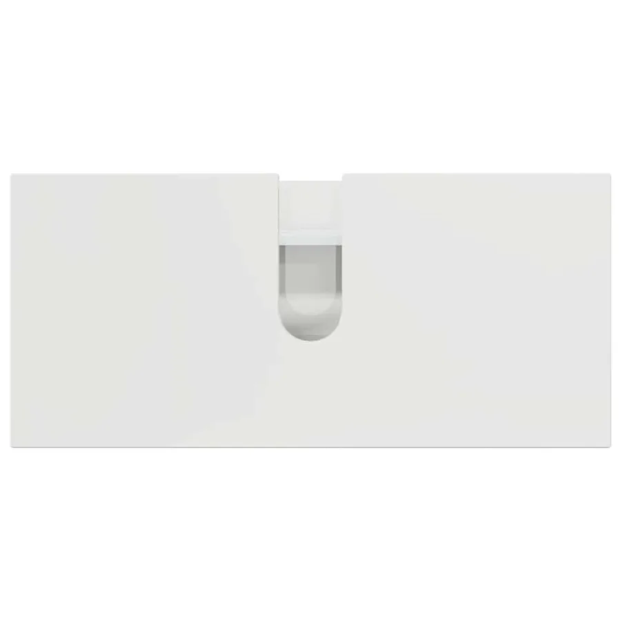 Ensemble de mobilier de salle de bain 2 pcs Blanc brillant - 7