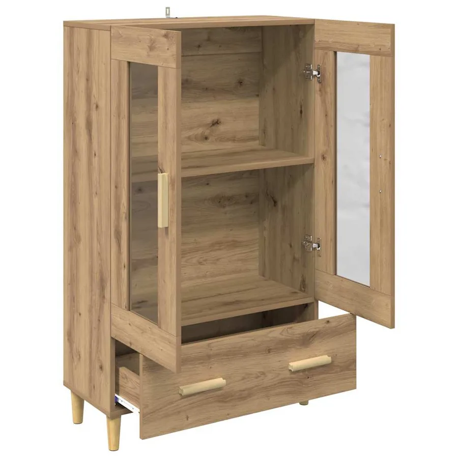 Haut Armoire Chêne artisanal 70 x 31 x 115 cm Bois d'ingénierie - 5