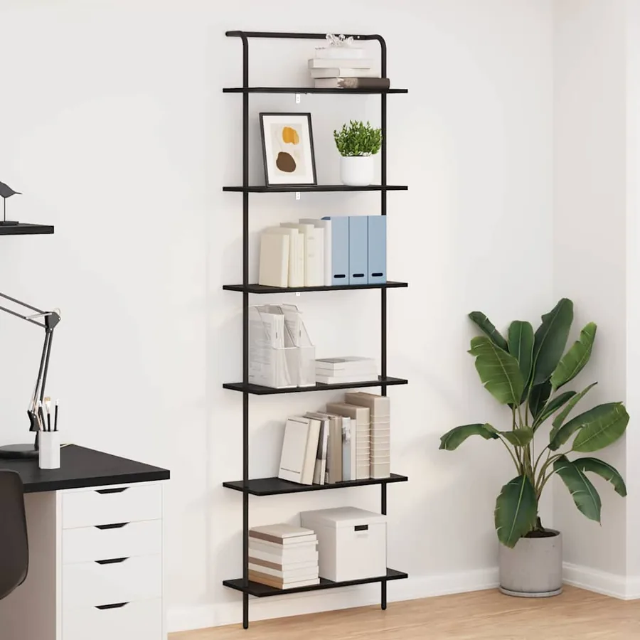 Étagère Chêne noir 60 x 24 x 203 cm Bois d'ingénierie