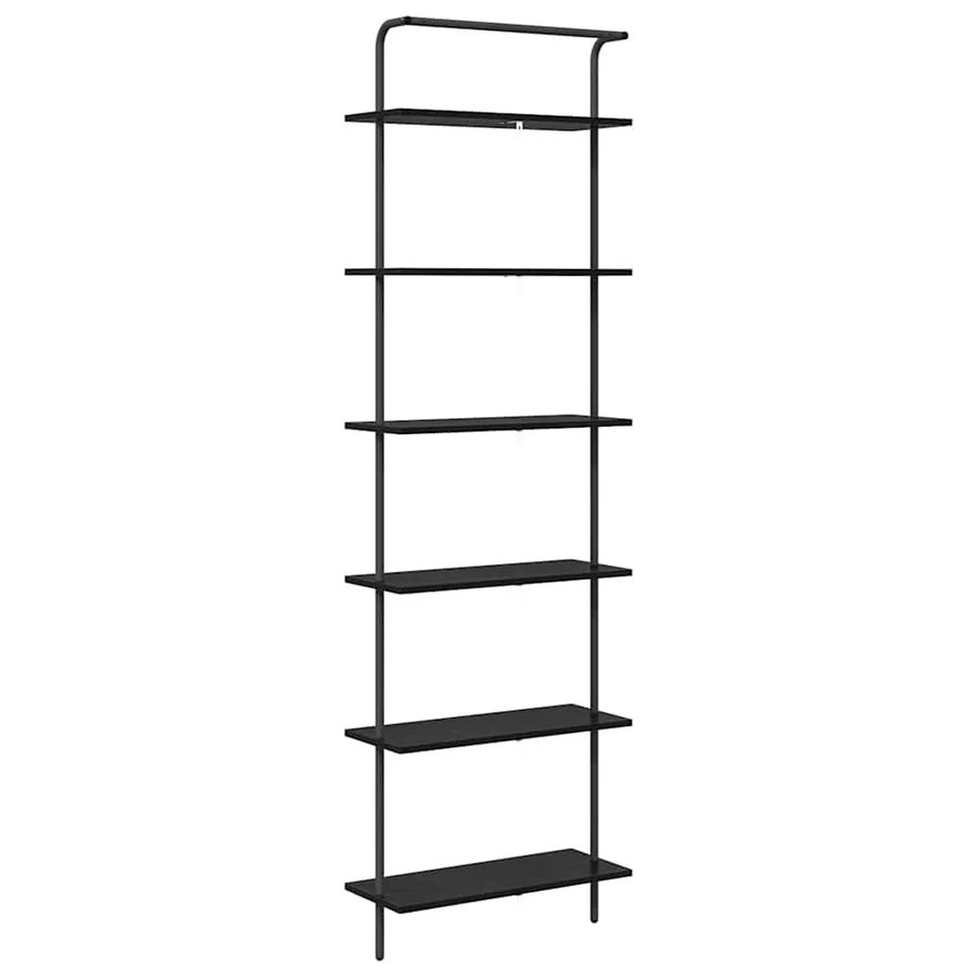 Étagère Chêne noir 60 x 24 x 203 cm Bois d'ingénierie - 7