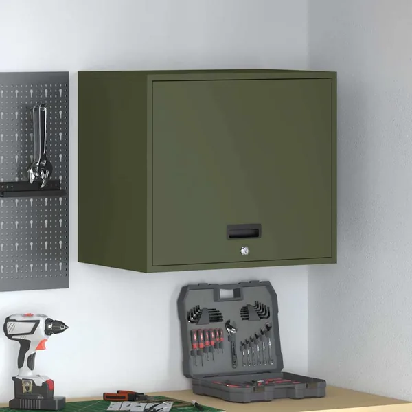 Armoire murale pour garage Vert olive 60 x 40 x 53 cm