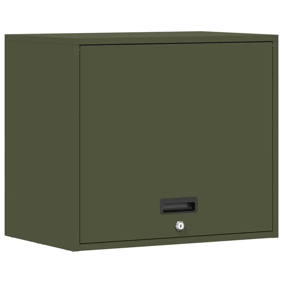 Armoire murale pour garage Vert olive 60 x 40 x 53 cm - 2