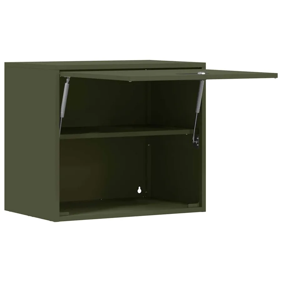 Armoire murale pour garage Vert olive 60 x 40 x 53 cm - 5
