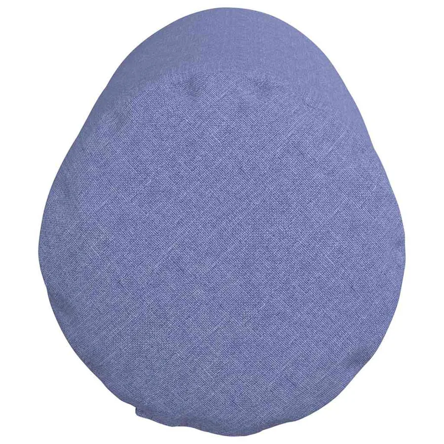 Coussins d'accent 2 pcs Bleu denim Ø 25 x 70 cm tissu - 7
