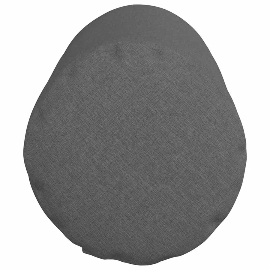 Coussins d'accent 2 pcs Gris foncé Ø 25 x 70 cm tissu - 7