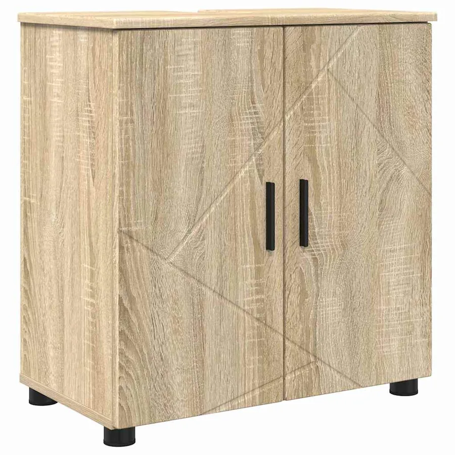 Ensemble de mobilier de salle de bain 4 pcs Chêne Sonoma - 5