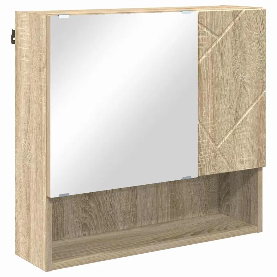 Ensemble de mobilier de salle de bain 4 pcs Chêne Sonoma - 6