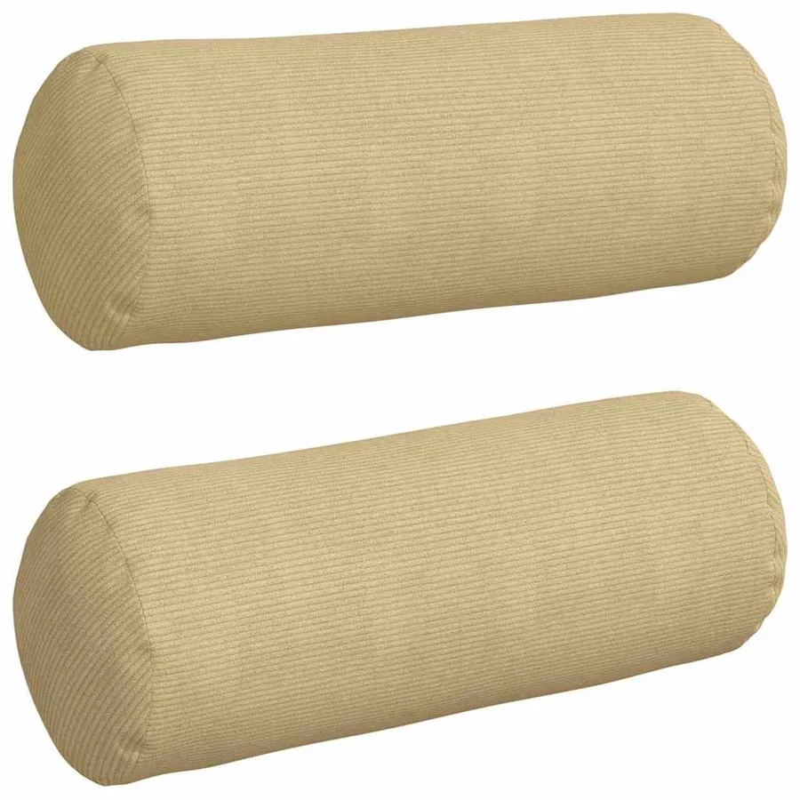 Coussins d'accent 2 pcs Vert gris Ø 25 x 70 cm - 2