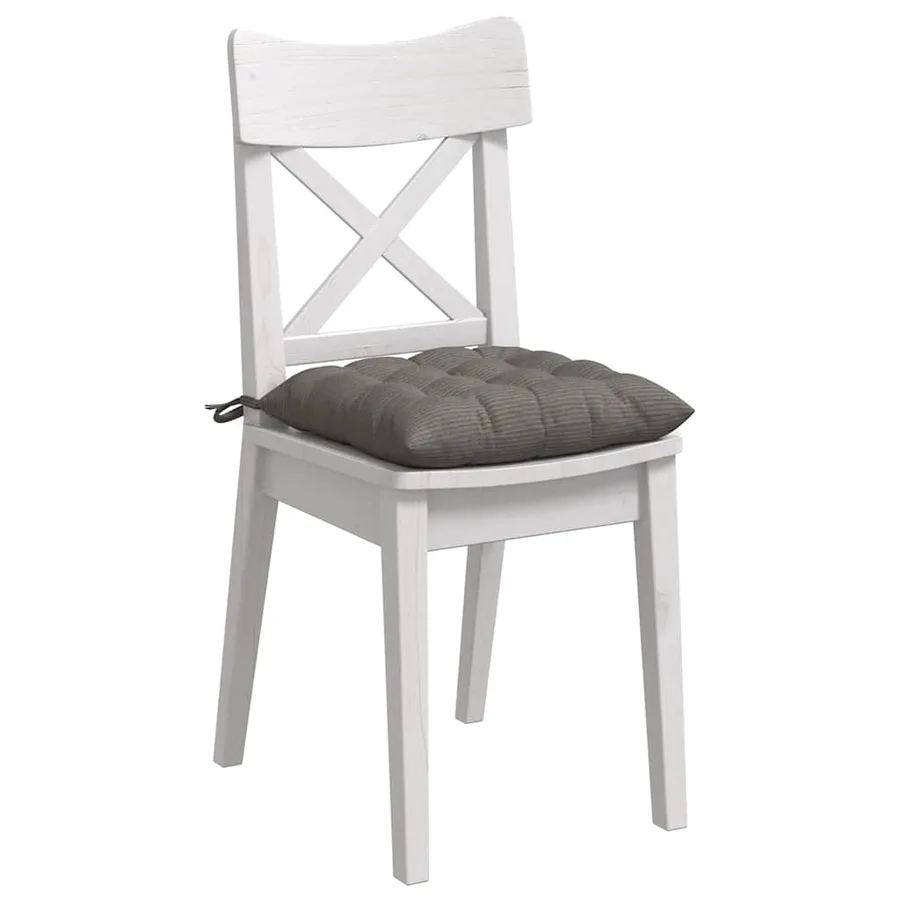 Coussins de siège 4 pcs Gris clair 40 x 40 x 6 cm - 3