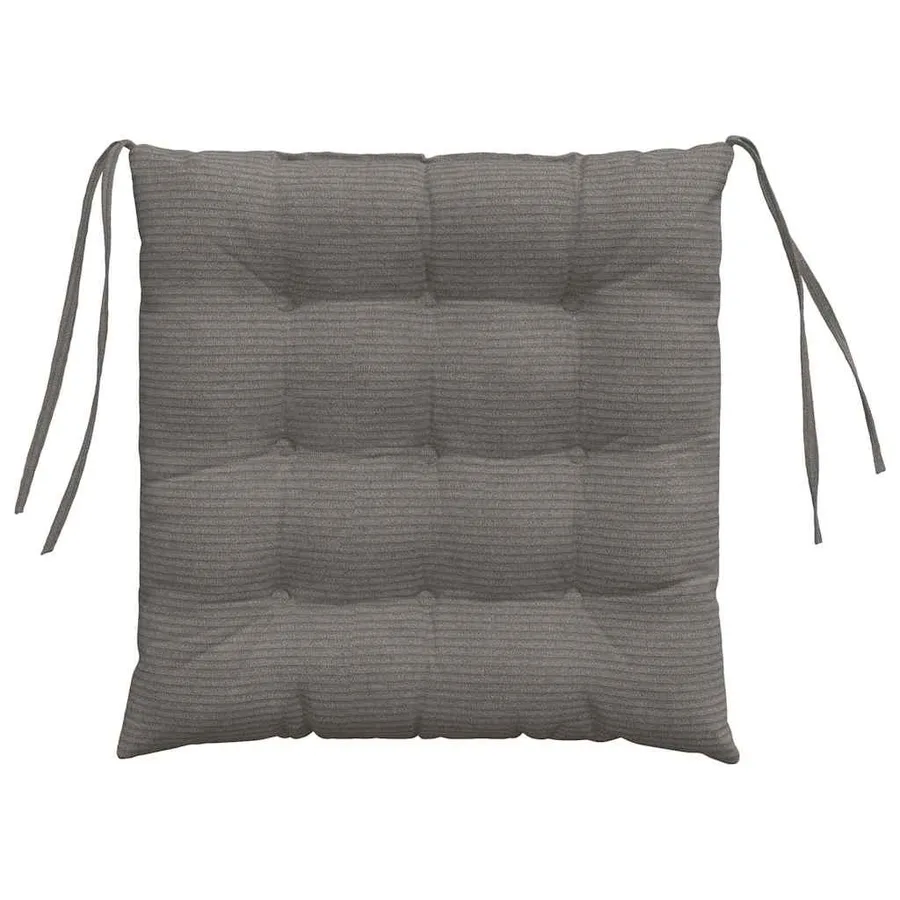 Coussins de siège 4 pcs Gris clair 40 x 40 x 6 cm - 7
