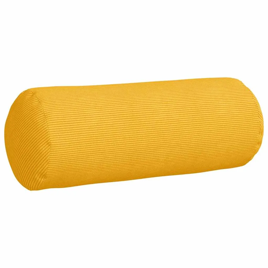 Coussins d'accent 2 pcs Jaune clair Ø 25 x 70 cm - 5