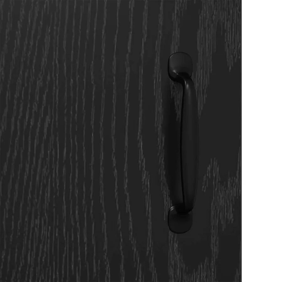 Buffet Chêne noir 69,5 x 34 x 90 cm Bois d'ingénierie - 9