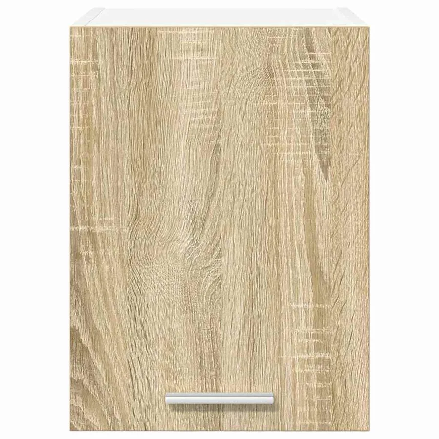 Armoire suspendue avec porte Riga 2 pcs Chêne Sonoma et Blanc - 6
