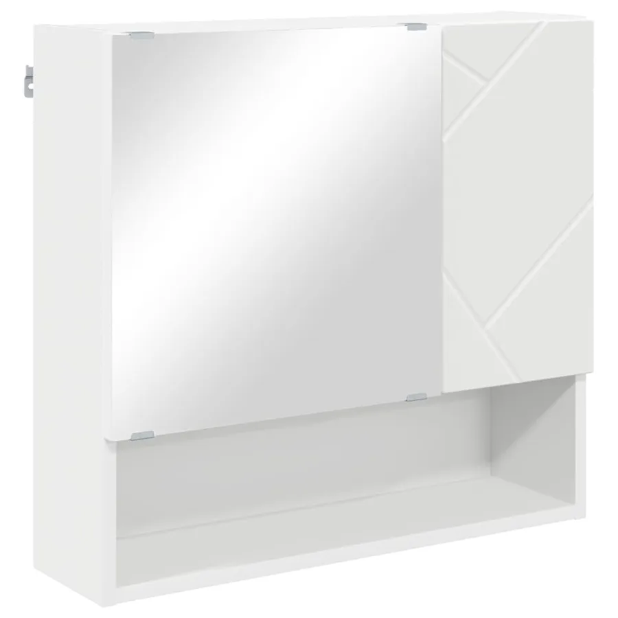 Ensemble de mobilier de salle de bain Montage mural 4 pcs Blanc - 6
