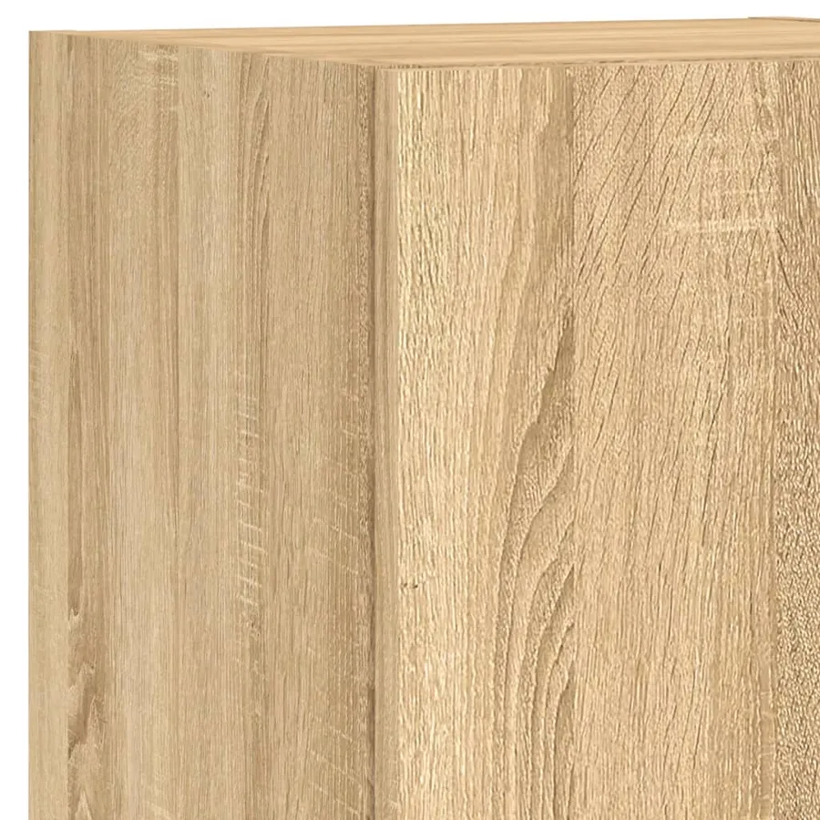 Ensemble de meubles TV muraux 8pcs et lumières LED chêne sonoma - 11