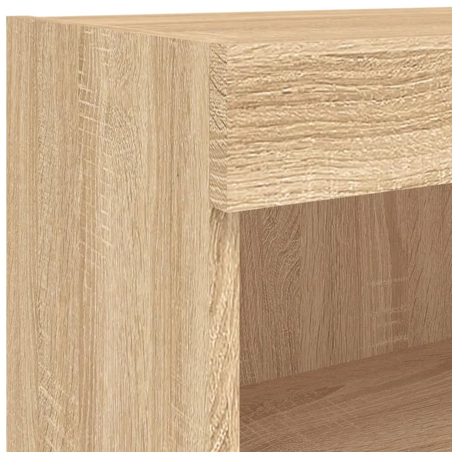 Ensemble de meubles TV muraux 8pcs et lumières LED chêne sonoma - 12