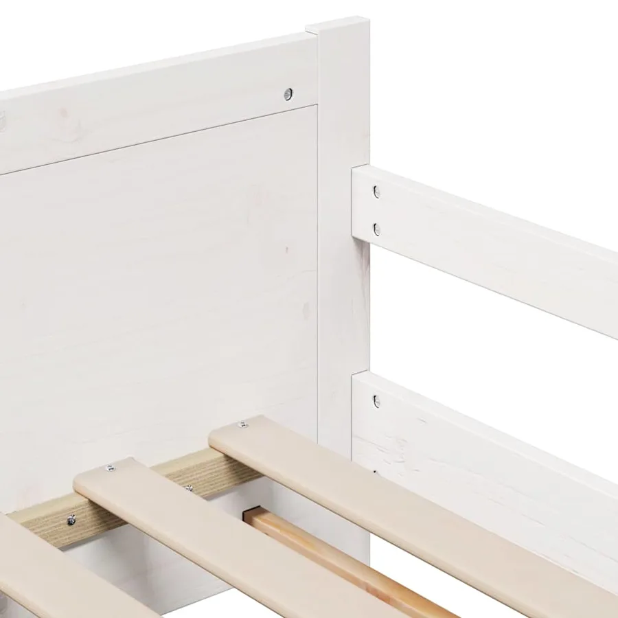 Cadre de lit avec matelas extensible Blanc 80 x 200 cm - 8