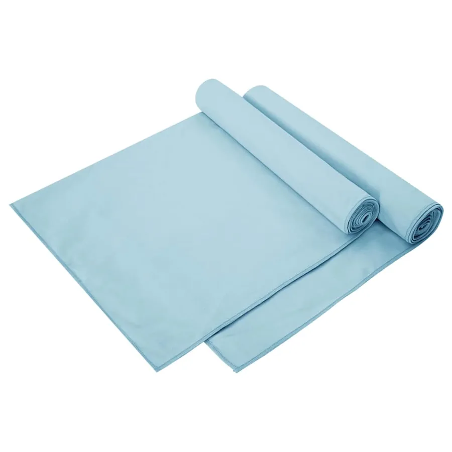 Serviettes de sport 2 pcs Bleu 140 x 70 cm