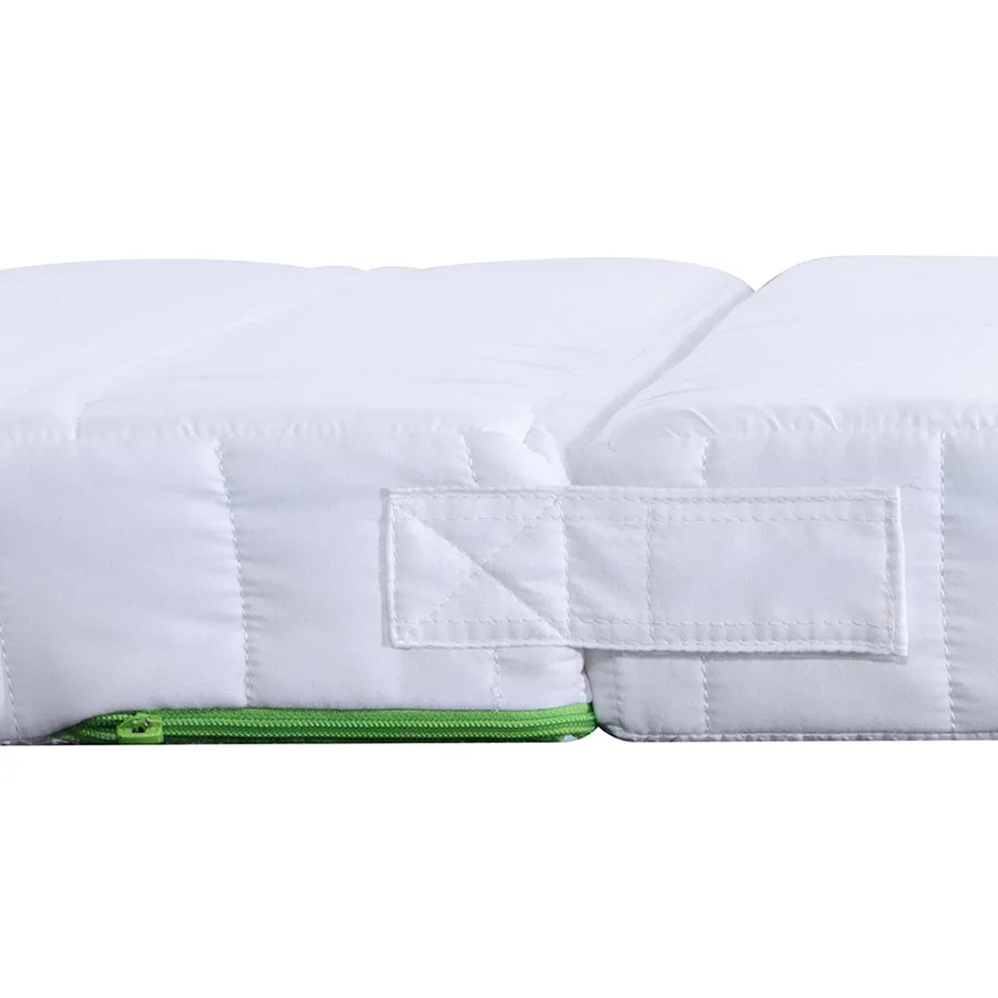 Matelas en mousse extensible 80 x 200 cm Blanc - 8