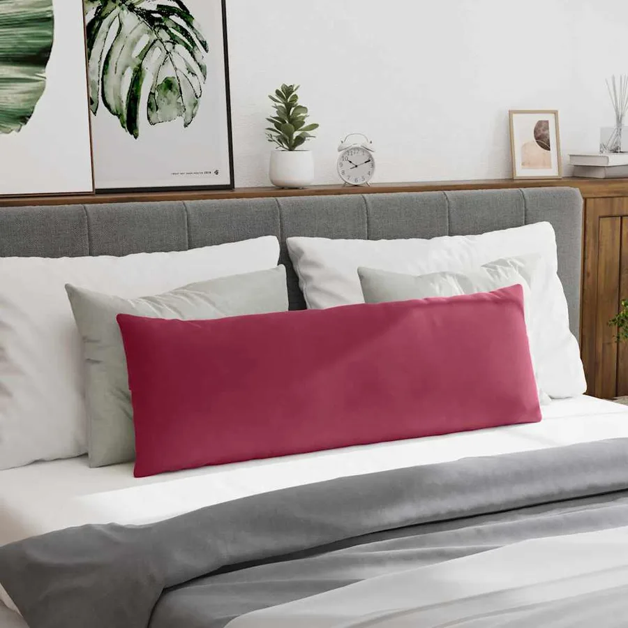 Coussins de canapé 2 pcs Bordeaux 120 x 40 cm - 4
