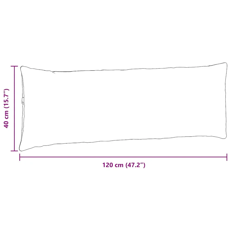 Coussins de canapé 2 pcs Bordeaux 120 x 40 cm - 9