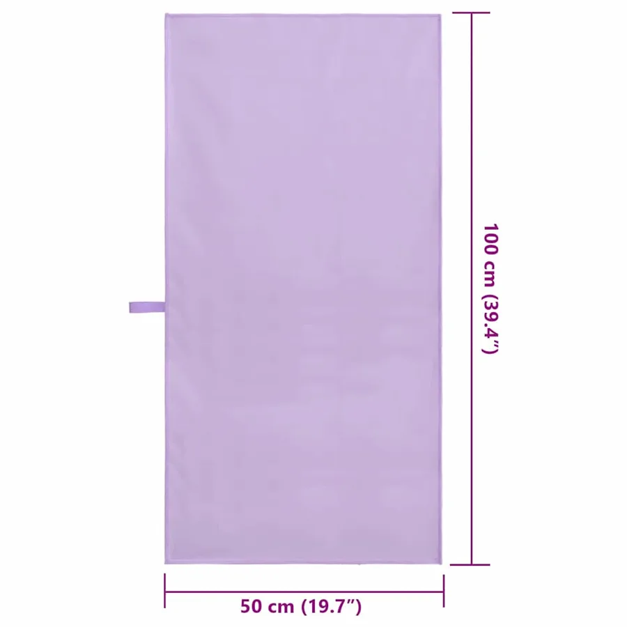 Serviettes de sport 2 pcs Violet 100 x 50 cm - 8