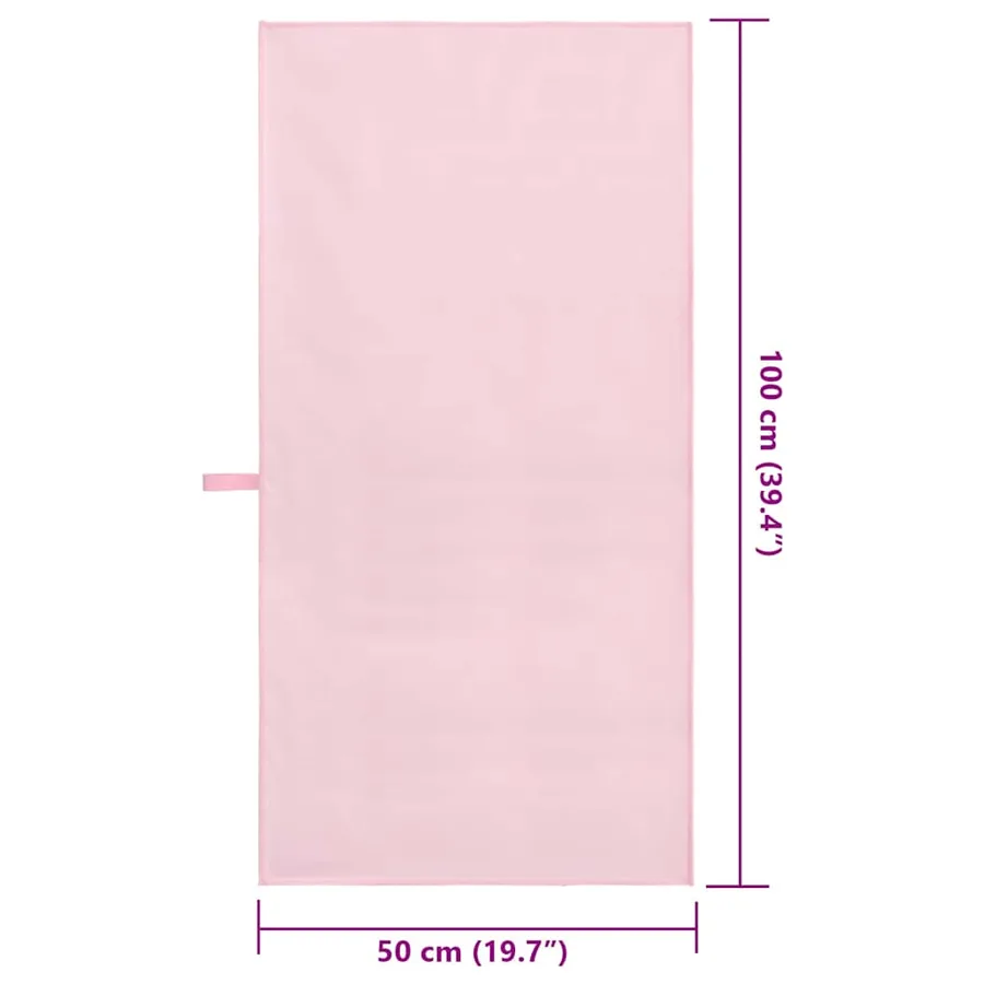 Serviettes de sport 2 pcs Rose 100 x 50 cm - 8