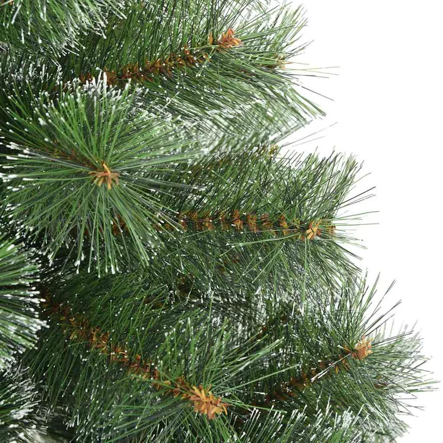 Sapin de Noël artificiel à branches pliantes, duveteux de neige - 5