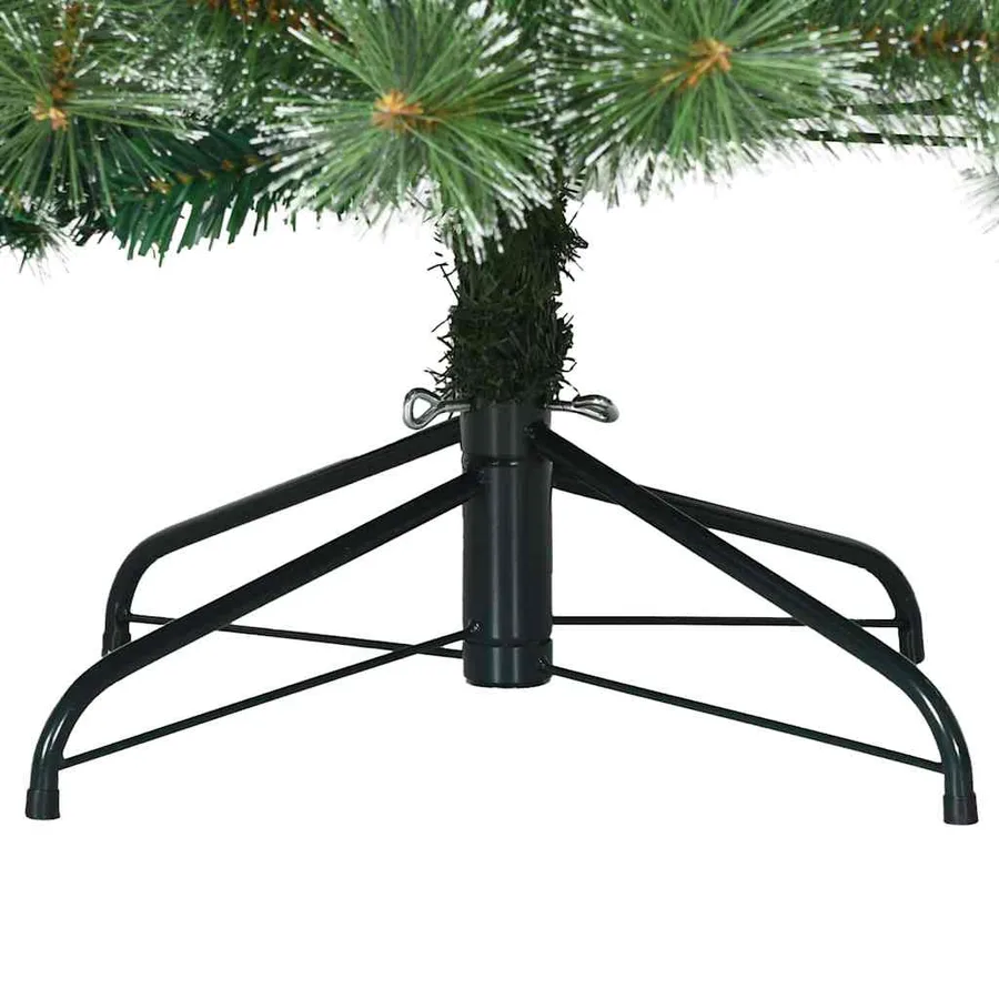 Sapin de Noël artificiel à branches pliantes, duveteux de neige - 6