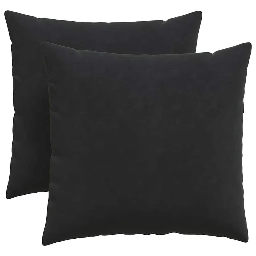 Coussins de canapé 2 pcs Noir 45 x 45 cm - 2