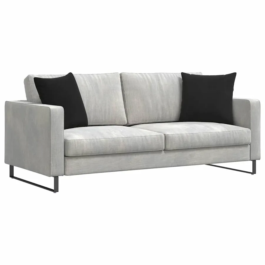 Coussins de canapé 2 pcs Noir 45 x 45 cm - 3